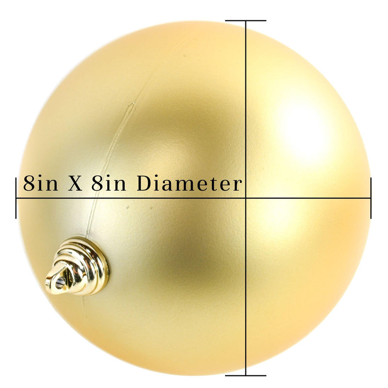 Matte Gold Ball Ornaments