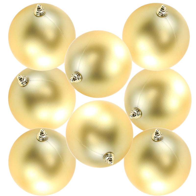 Matte Gold Ball Ornaments