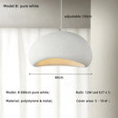 Matte gray led wabi sabi chandelier dining room pendant light