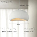 Matte gray led wabi sabi chandelier dining room pendant light