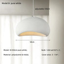 Matte gray led wabi sabi chandelier dining room pendant light