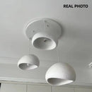 Matte gray led wabi sabi chandelier dining room pendant light