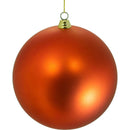 Matte Orange Ball Ornaments