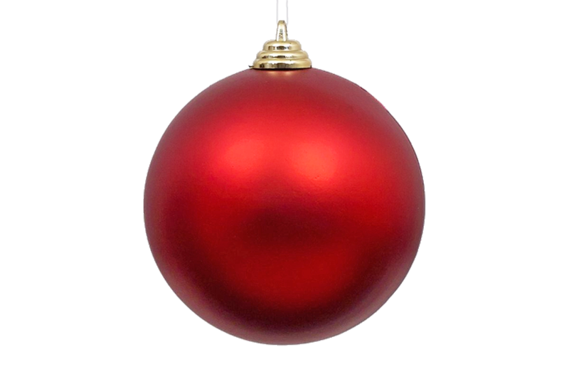 Matte Red Ball Ornaments