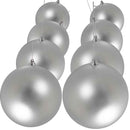 Matte Silver Ball Ornaments