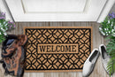 "Welcome" Rubber Non-Slip 28'' x 18'' Indoor Outdoor Doormat