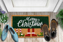 Merry Christmas Non-Slip 28 in. x 18 in. Front Door Mat Indoor and Outdoor Doormat