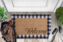 Welcome Natural Coir Non Slip 28 in. x 18 in. Indoor Outdoor Doormat