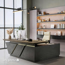 Maverick · Standing L-Shaped Executive Desk, Adjustable Height