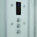 Maya Bath Platinum Arrezo Steam Shower With Rainfall Ceiling Shower (SAK75924)