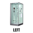 Maya Bath Platinum Arrezo Steam Shower With Rainfall Ceiling Shower (SAK75924)