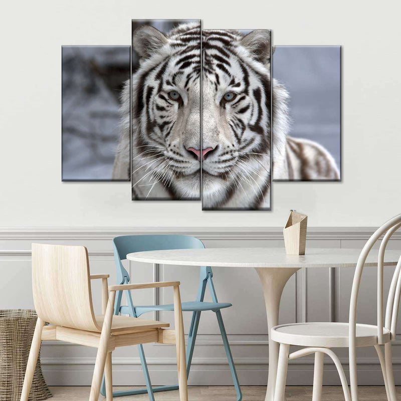 Endangered White Tiger Wall Art