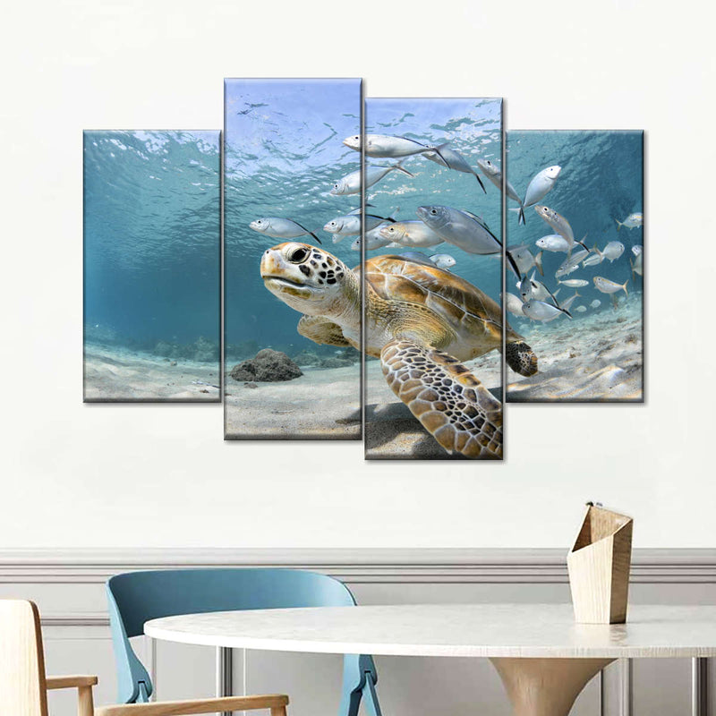 Curacao Fish And Turtle Wall Art