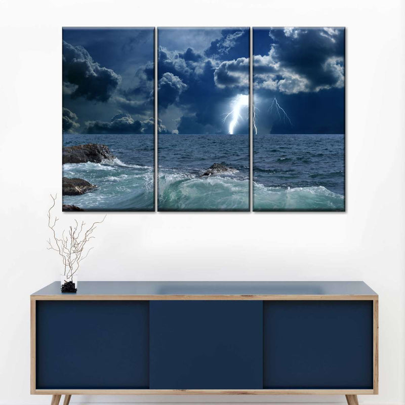 Ocean Storm Bolt Wall Art