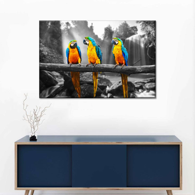 Macaw Friends Pop Wall Art