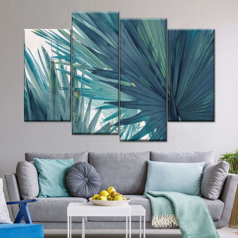 Bushy Palm Leaves Wall Art