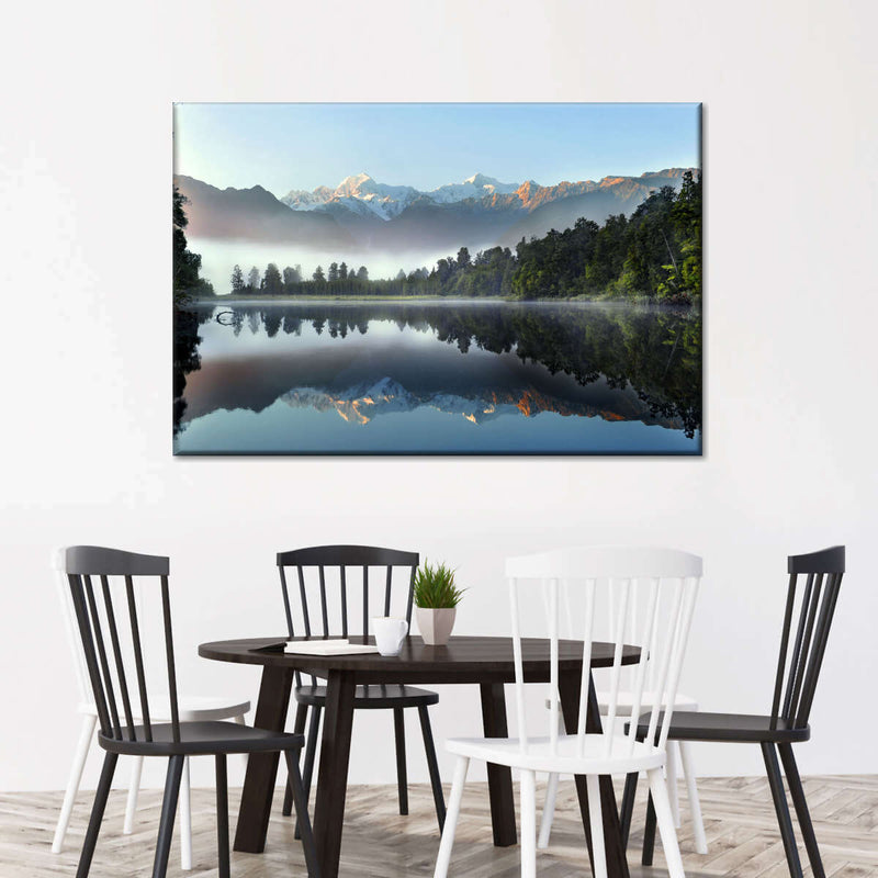 Lake Matheson Reflection Wall Art