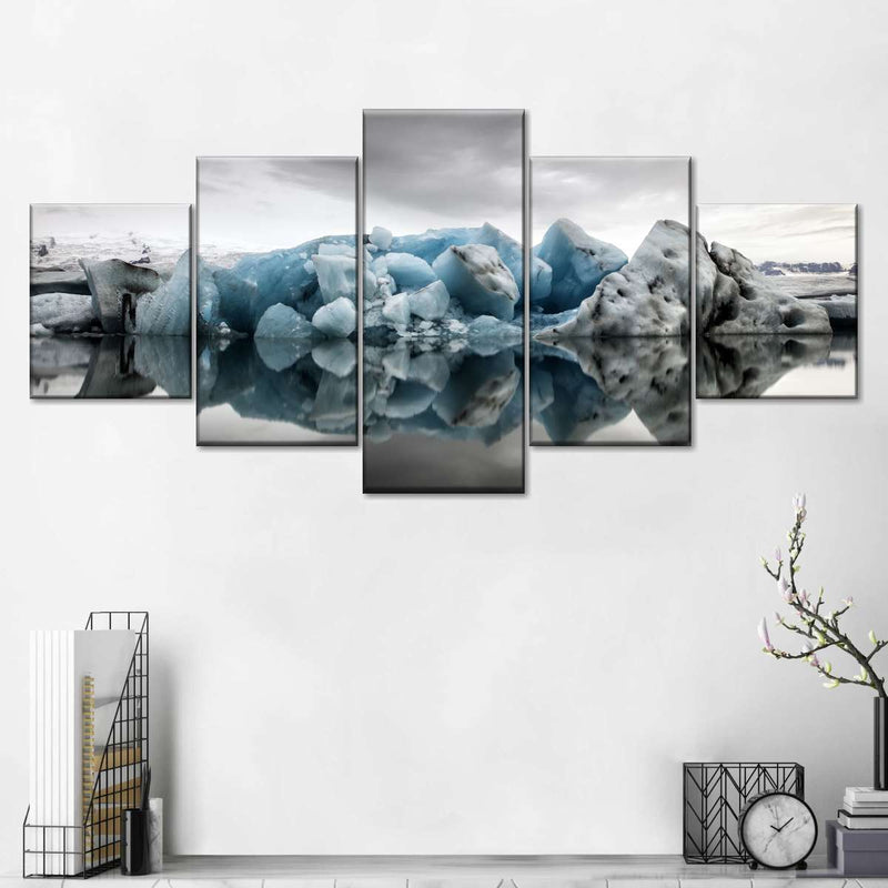 Glacier Lake Reflection Wall Art