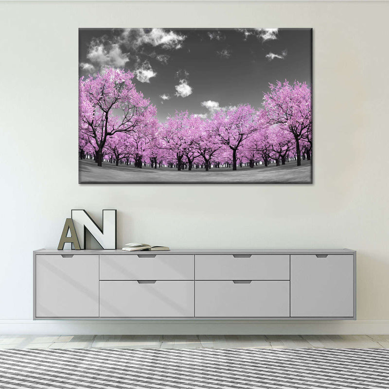 Pop Pink Forest Wall Art