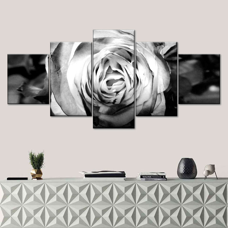 Monochromatic Rose Wall Art