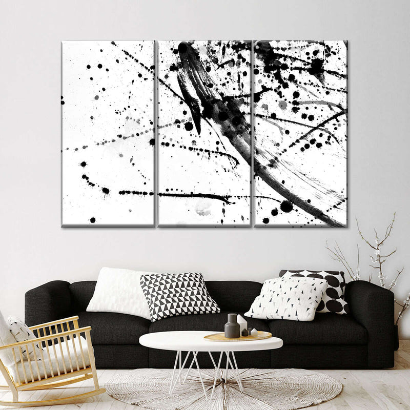 Abstract Black And White Wall Art