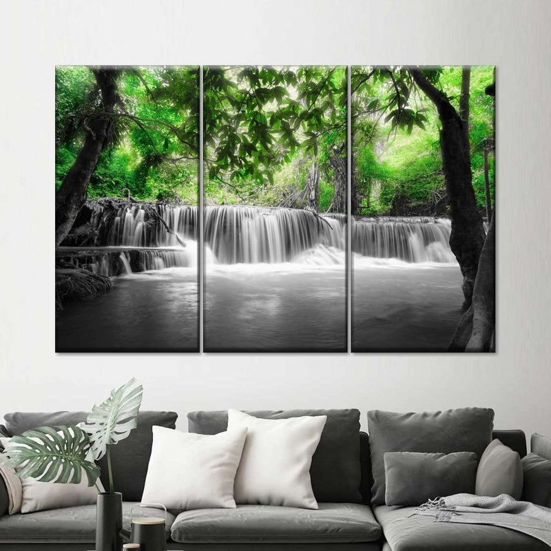 Pop Tropical Waterfall Wall Art