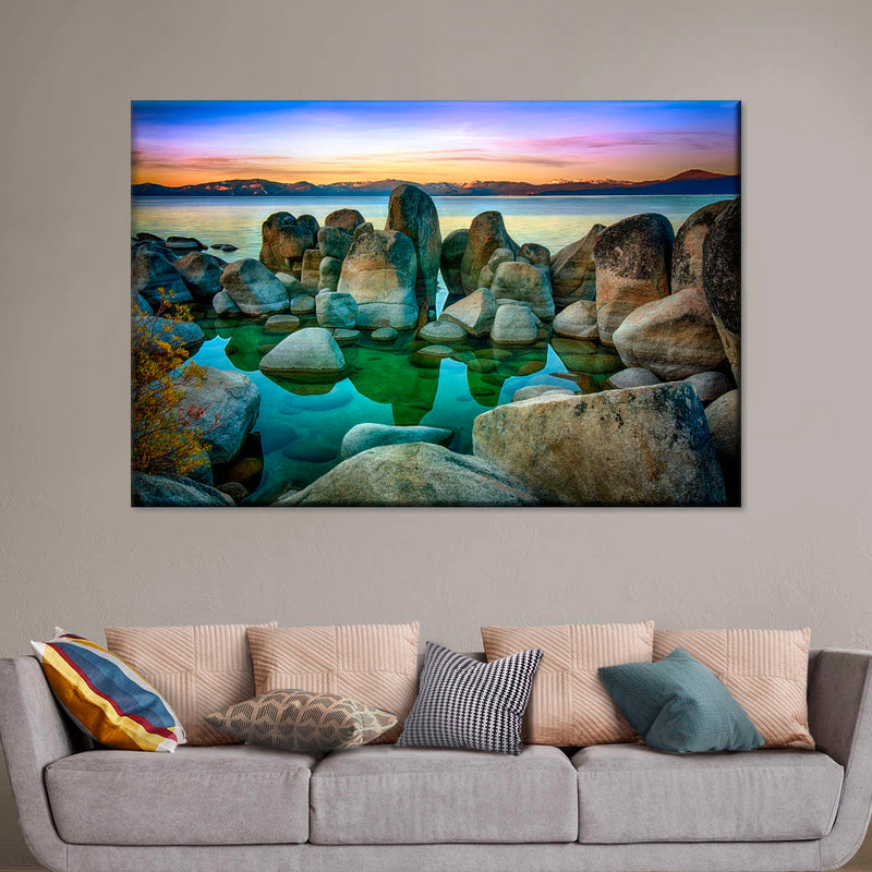 Rocks At Lake Tahoe Wall Art