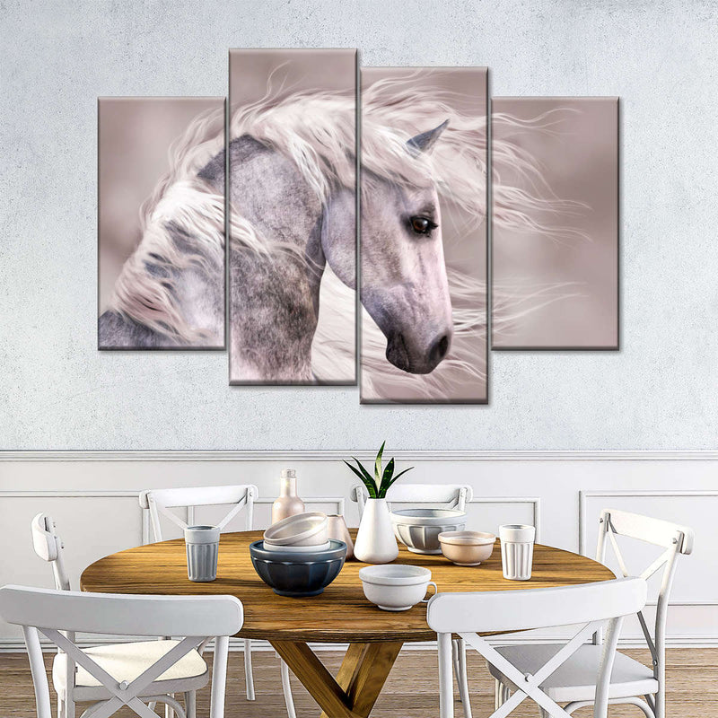 Arabian Dapple Grey Horse Wall Art