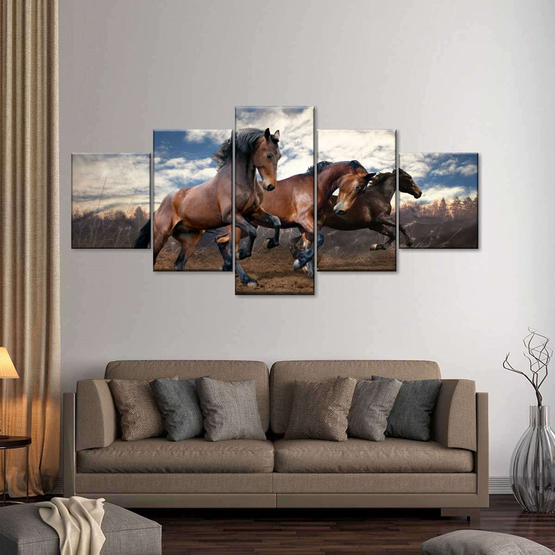 Free Running Horses Wall Art