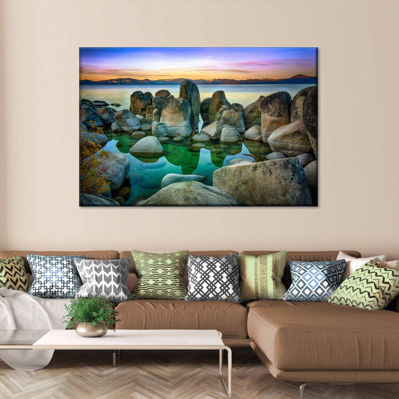 Rocks At Lake Tahoe Wall Art