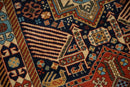 3.5x5.5 Vintage Romanian Akstafa Design Rug