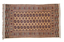 4x6.5 Vintage Pakistani Bokhara Design Rug