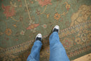 RESERVED 10x13.5 New Tea Washed Indian Soumac Design Carpet