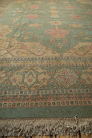 RESERVED 10x13.5 New Tea Washed Indian Soumac Design Carpet