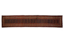 3.5x20.5 Vintage Hamadan Rug Runner