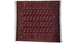 6x6.5 Vintage Fine Pakistani Bokhara Design Square Carpet