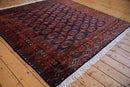 6.5x6.5 Vintage Fine Pakistani Bokhara Design Square Carpet