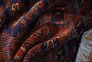 6.5x6.5 Vintage Fine Pakistani Bokhara Design Square Carpet