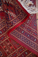 5x8 Vintage Fine Pakistani Bokhara Design Carpet
