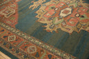 10x13.5 Vintage Serapi Indian Soumac Design Carpet