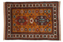 5.5x7.5 Vintage Siberian Kazak Design Carpet