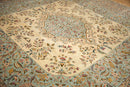 12x12 Vintage Bulgarian Kerman Design Square Carpet