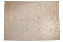 10x14 Vintage Distressed Bulgarian Kerman Design Carpet