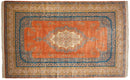 12x18.5 Vintage Bulgarian Kerman Design Carpet