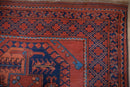 3.5x5 Vintage Pakistani Ersari Design Rug