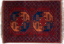3x4 Vintage Pakistani Ersari Design Square Rug