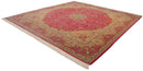 12x12.5 Vintage Bulgarian Kerman Design Square Carpet