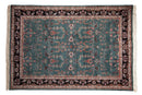 6x9 Vintage Indian Mohajeran Sarouk Design Carpet