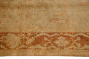 6x9 New Gold Wash Indian Oushak Design Carpet