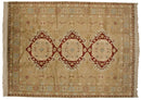 9x12 Vintage Distressed Bulgarian Caucasian Design Carpet